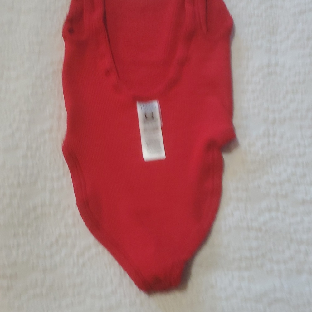 HUNZA G DOMINO One Piece Swimsuit Sz:One Size In Red - Picture 13 of 16